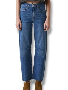 Le Jean Pixie Ankle Fray Mid-Rise Jeans Size 24